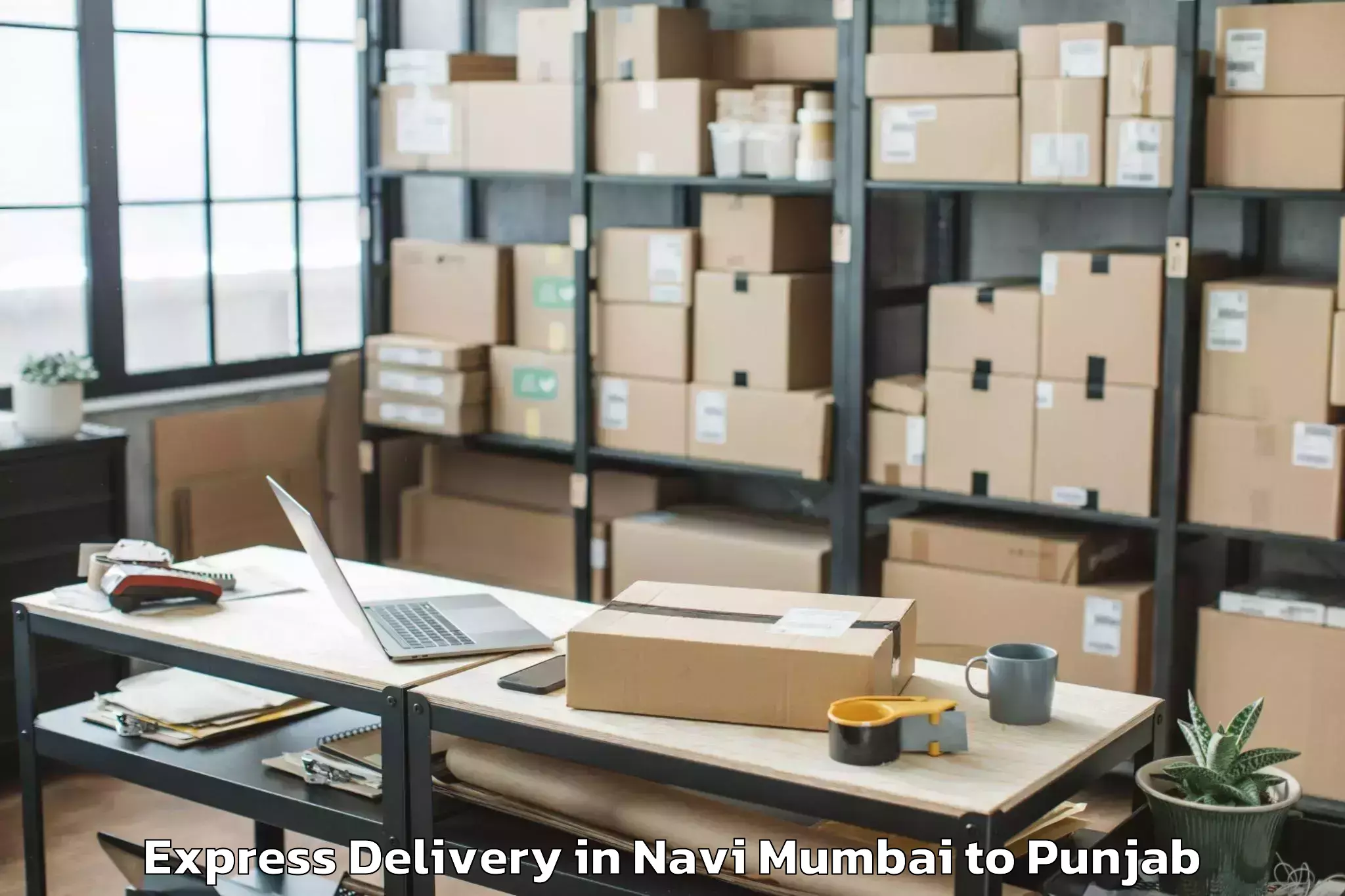 Top Navi Mumbai to Pathankot Express Delivery Available